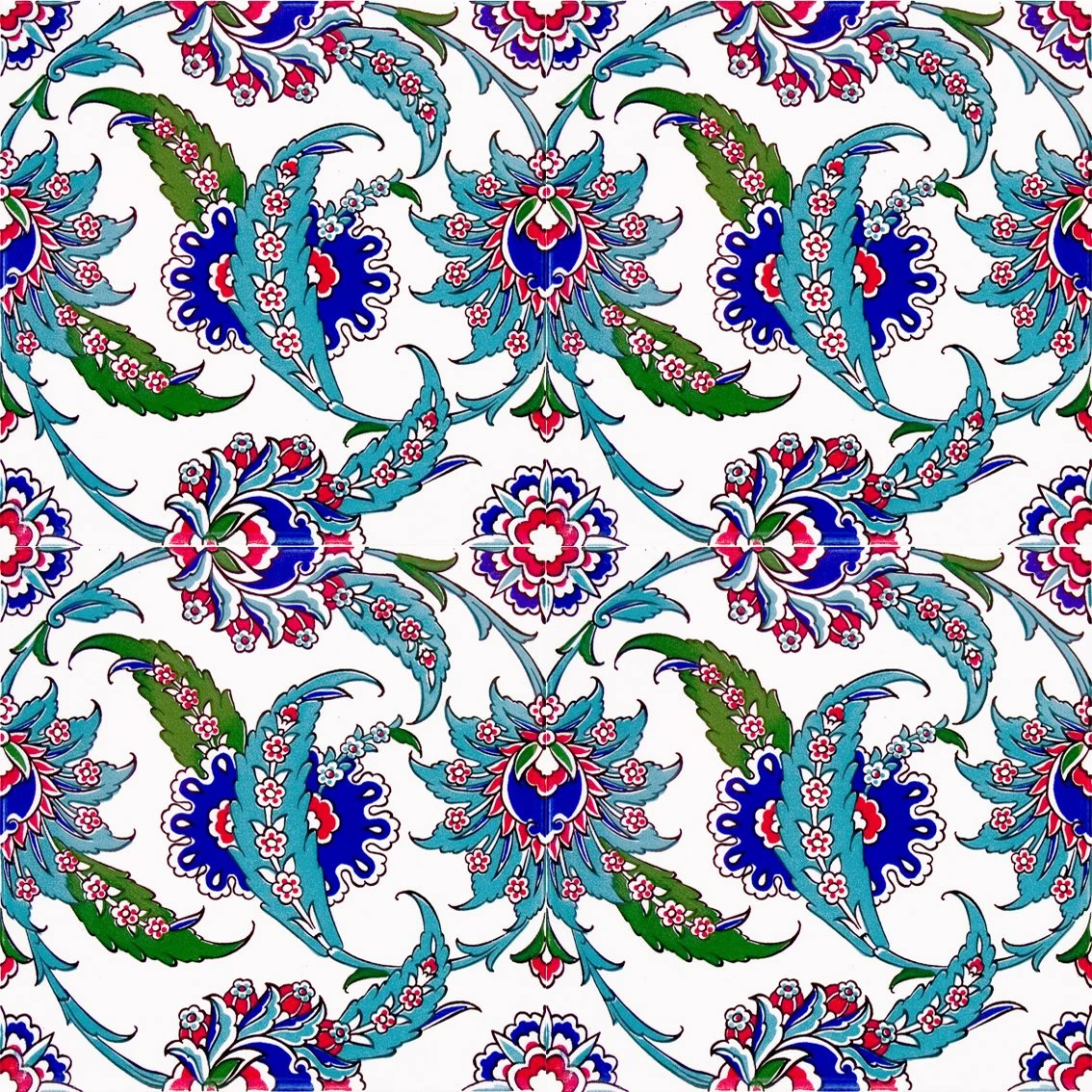 20x20 cm Çini Karo D-1